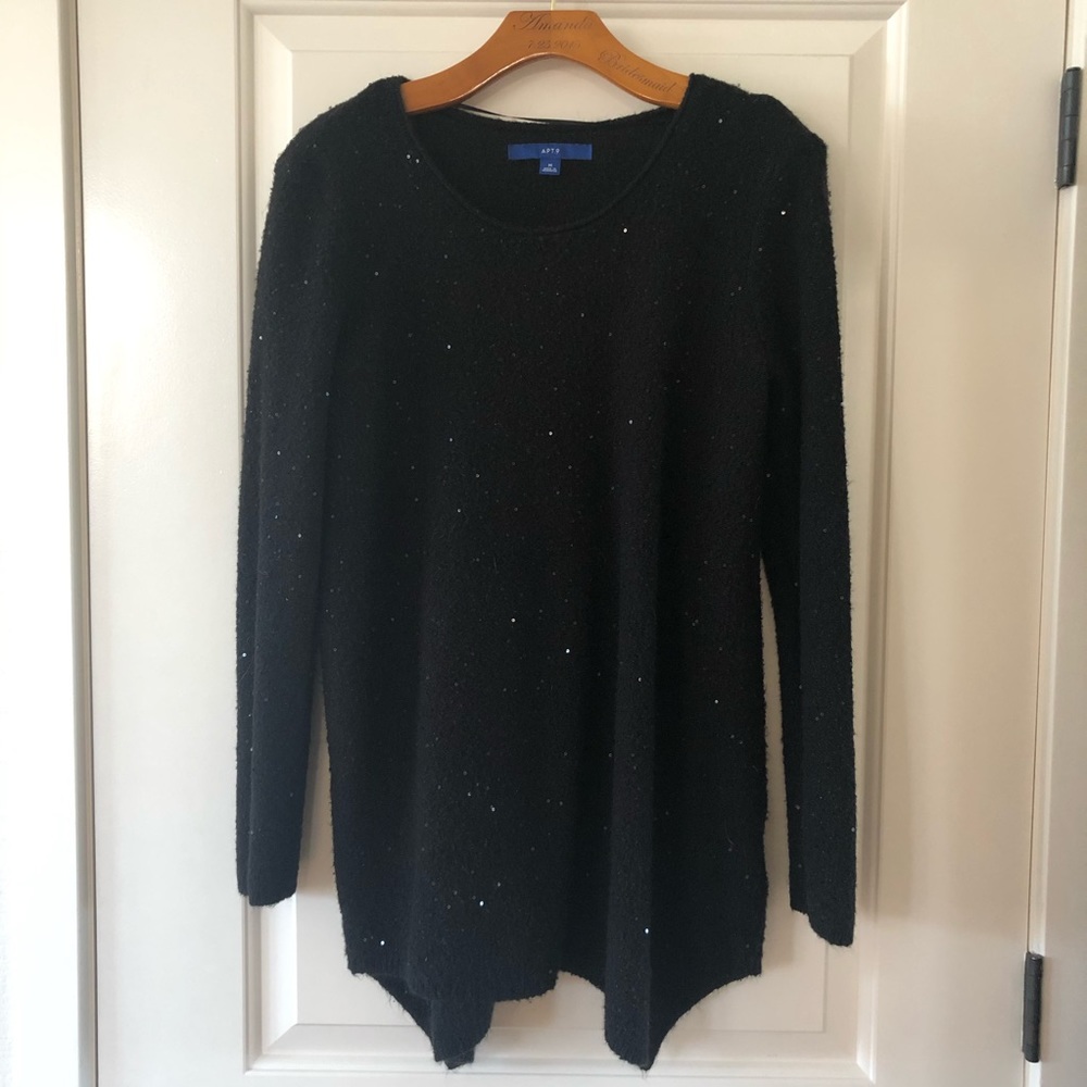 APT 9 Sequin Sweater Med